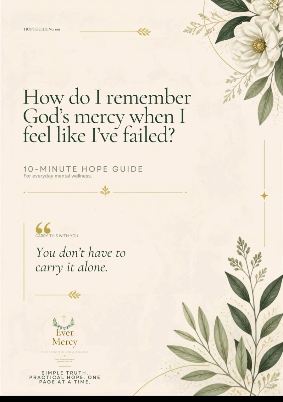 Cover of Hope Guide No. 001: How do I remember God’s mercy when I feel like I’ve failed?